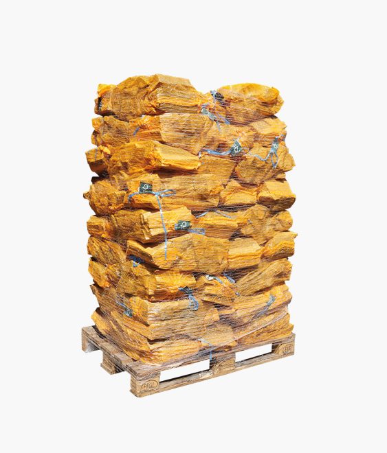Kiln-dried beech firewood 54 mesh bags of 35 liters FSC®